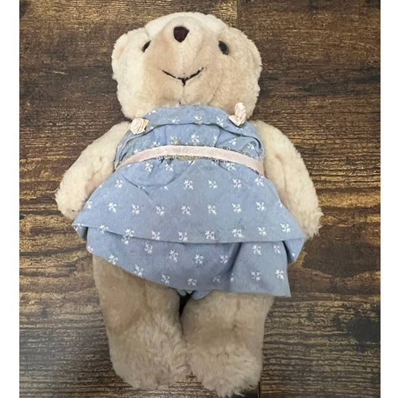 Vintage Cream Posable Teddy Bear Plush - Picture 2 of 4